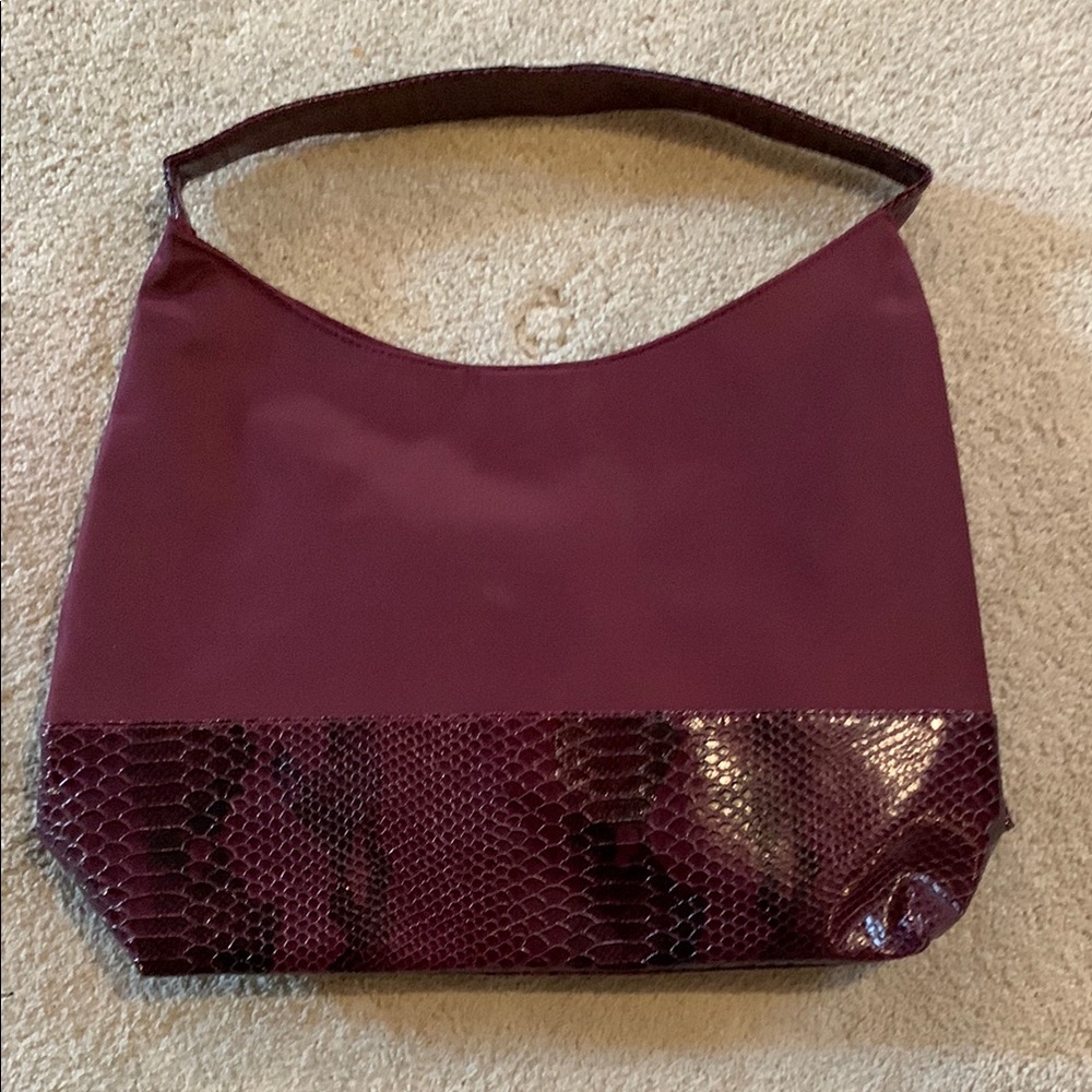 Elegant Burgundy Tote Bag